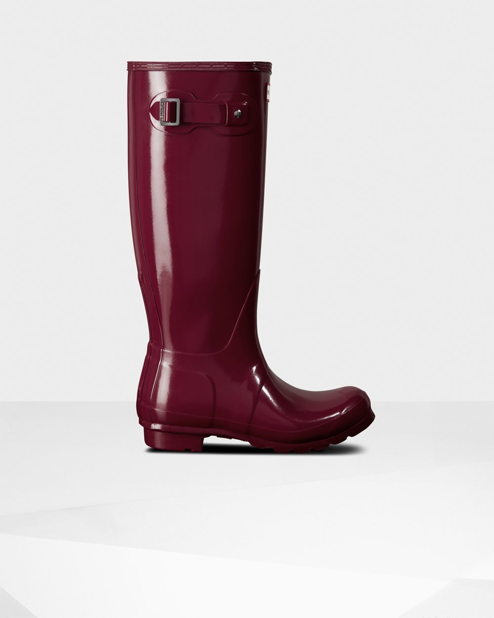 Botas de Lluvia Altas Hunter Mujer - Original Gloss - Rojos - WYAJVDX-47